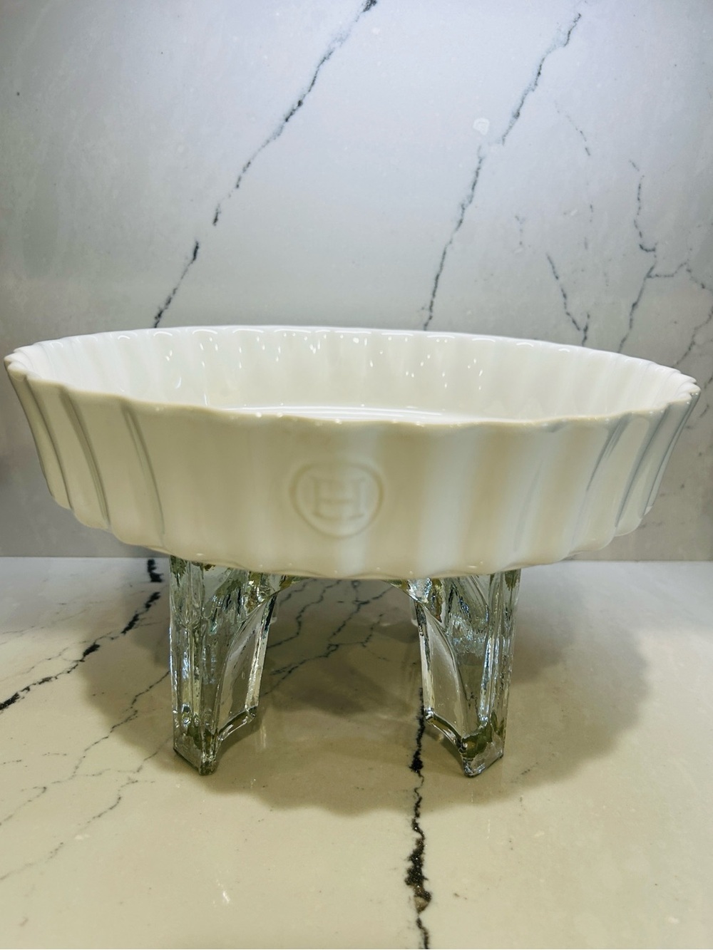 Emile Henry made in France 11"/2.1 quart Deep Tart Dish in Cream